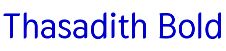 Thasadith Bold 字体